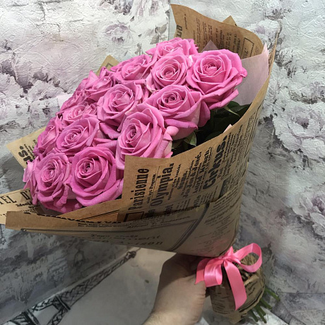 Роза аква 19 шт. 50 см - Фото 3