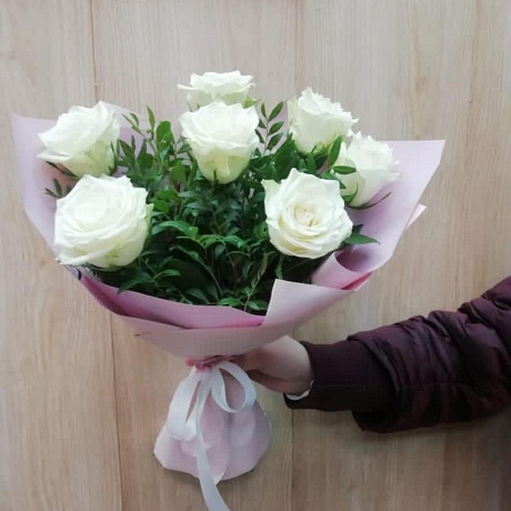 Букет моно розочки - Фото 2