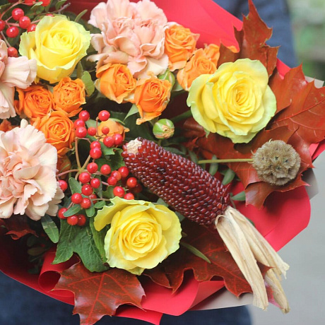 Букет из роз Bouquet autumn 2 - Фото 5