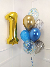 Композиция из шаров "Любимому сыночку"