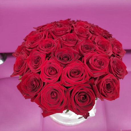 Букет из 29 красных роз №161 - Фото 6