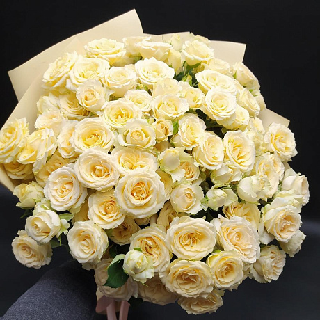 Букет цветов Крем суфле - Фото 2