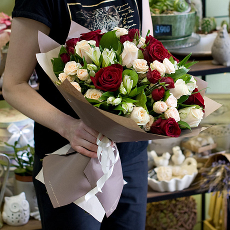 Букет цветов Ромео и Джульетта - Фото 3