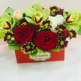 Ящик  с цветами №160