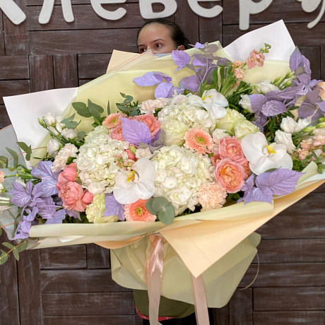 Букет цветов Персиковый мусс - Фото 3