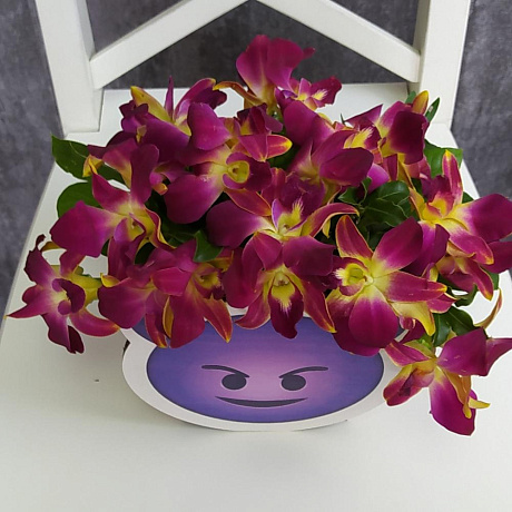 Букет цветов Сердитые орхидеи - Фото 2