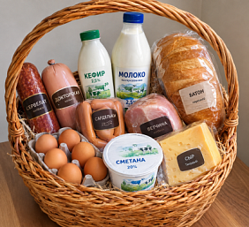 Подарочная продуктовая корзина Фермерское подворье