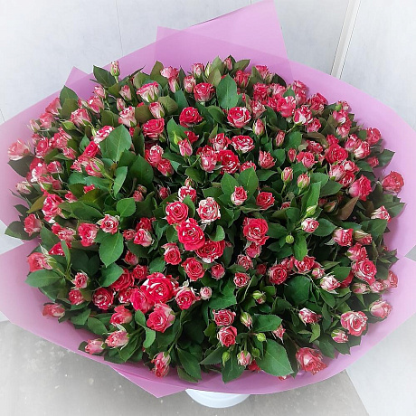 Букет из кустовой розы №160 - Фото 4