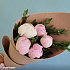 Букет из 5 розовых пионов - Фото 4