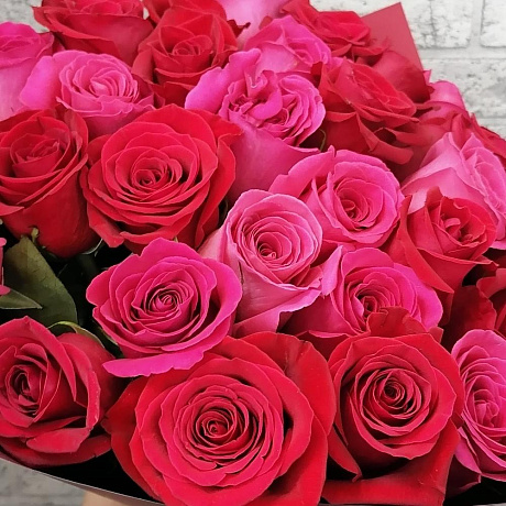 Букет из роз 21 VIP №163 - Фото 6