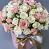 Шляпная коробка с кустовыми розами - Фото 2