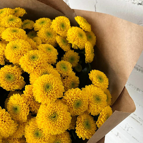 Букет цветов Помпон Еллоу - Фото 3