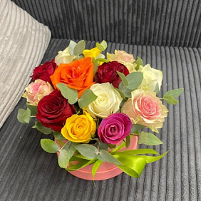 Цветы в коробке №636