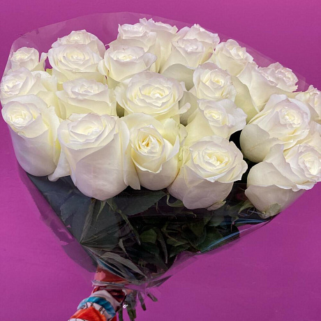 29 белых эквадорских роз - Фото 2