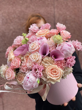 Цветы в коробке Luxury Flowers Сны о любви - Фото 4