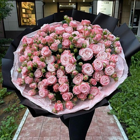 Монобукет из кустовых роз №161