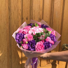 Букет цветов "Сиреневое облако" №165