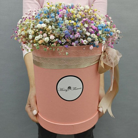 Букет цветов "Rainbow in box"