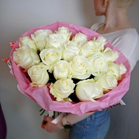 Букет цветов "Ванильный крем"