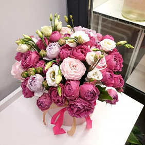 Цветы в коробке №544