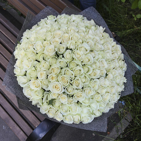 151 белая роза №160 - Фото 4