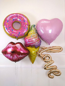 Композиция из шаров "Яркий взрыв цвета"