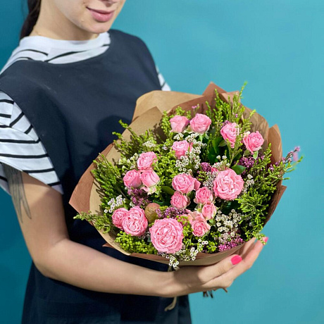 Букет цветов Полевой Африка - Фото 2