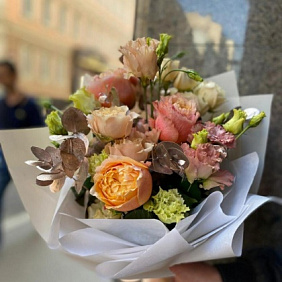 Букет цветов "Карамельное счастье"