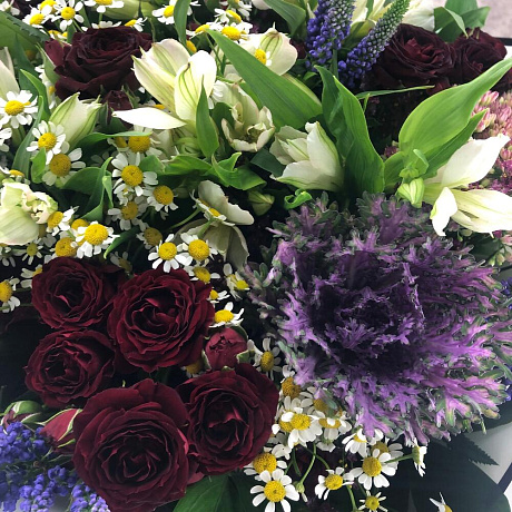 Букет цветов Красный бархат №161 - Фото 6