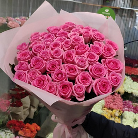 Розовые розы №160