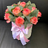 15 роз Джумилия с эвкалиптом в шляпной коробке - Фото 1