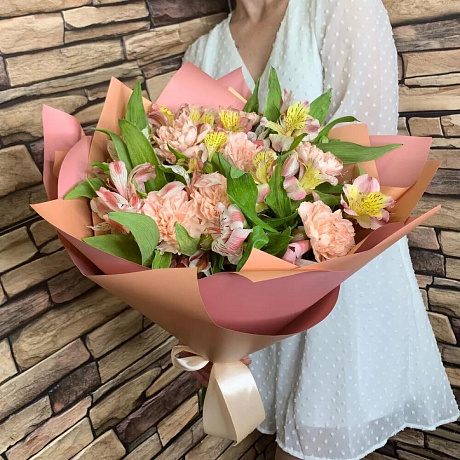 Букет из альстромерии №1600 - Фото 3