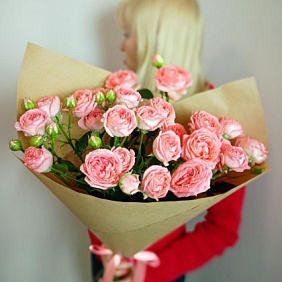 Кустовые пионовидные розы №173