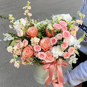 Цветы в коробке №482