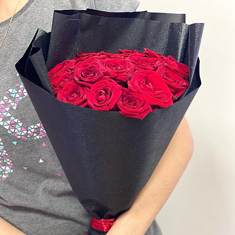 Букет цветов Классик (19 роз 70 см) - Фото 5