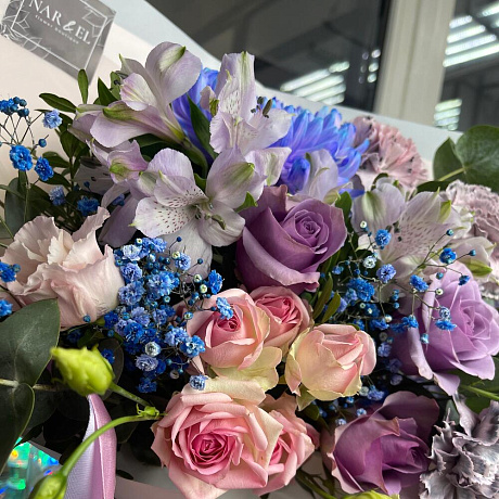 Букет из дельфиниума №161 - Фото 4