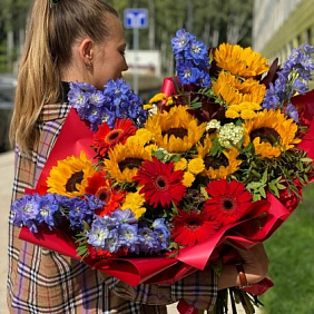 Букет цветов "Золотая осень" №161