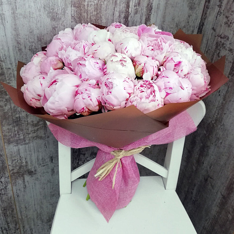 Букет цветов Пионы в шоколаде - Фото 2