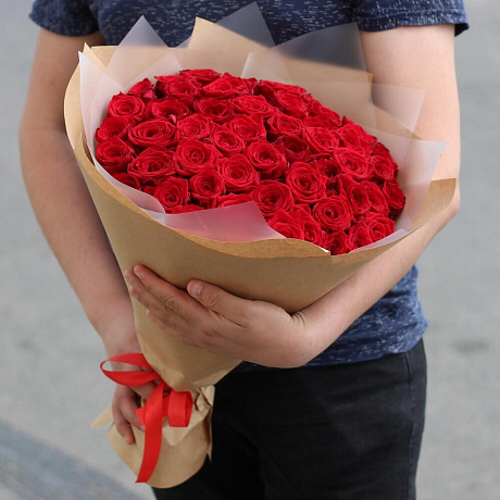 Букет из 51 розы №163 - Фото 2