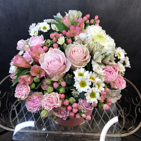 Цветы в коробке №201