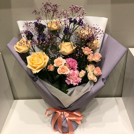 Букет роз на аквабоксе - Фото 2