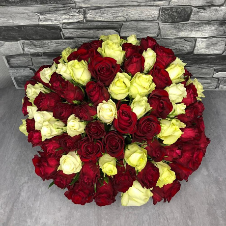 МоноБукет из розы №160 - Фото 3