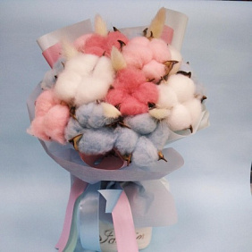 Букет цветов "Нежность облака"