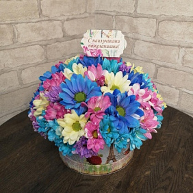 Цветы в коробке №761