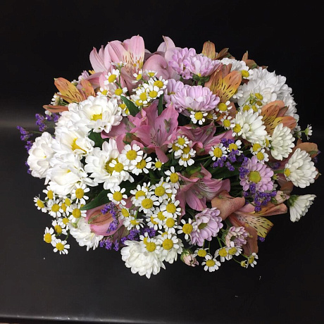 Букет цветов Цветочное ведерко - Фото 2