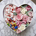 Композиция цветов в сердце «Love is», размер L - Фото 3