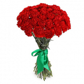 Букет из 25 красных гвоздик №161
