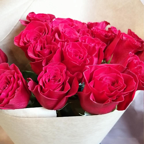 Букет из 23 крупных эквадорских роз - Фото 4