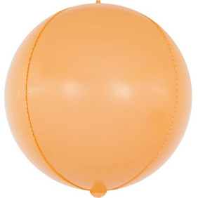 Шар сфера 3D "Макарунс" (оранжевый)