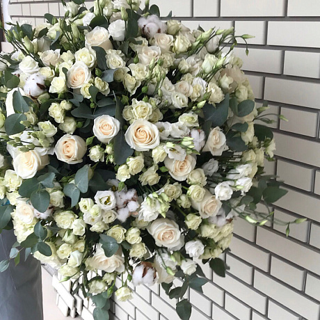 Букет цветов White cream - Фото 2